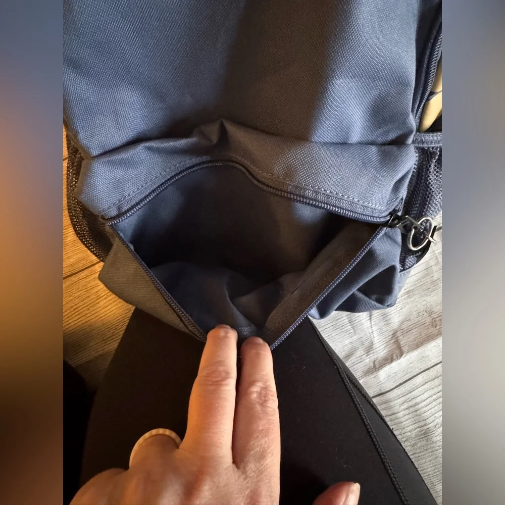 Nike Mini Backpack Gray Yellow Just Do It Small Travel Bag Unisex - Picture 6 of 11